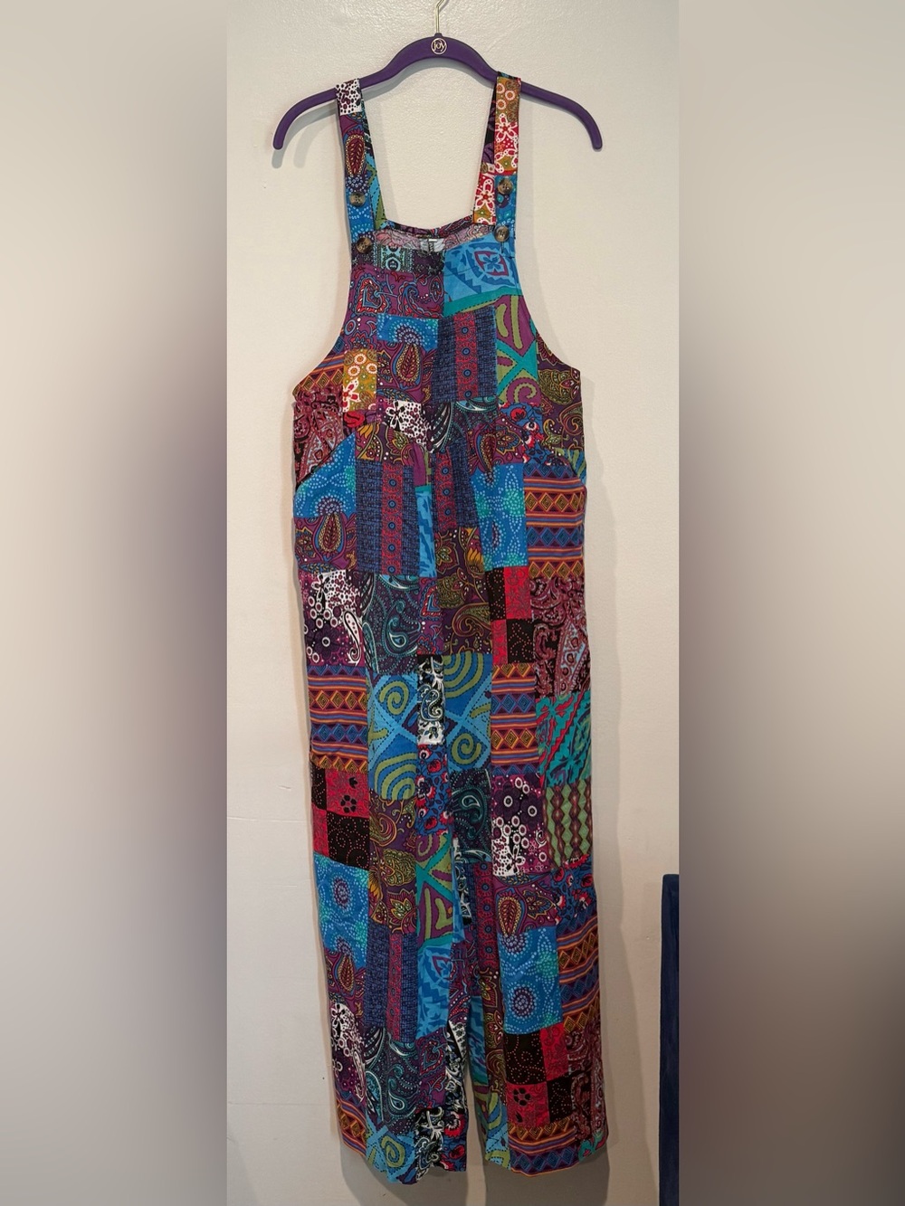 Patchwork Multi-Color Maxi Jumpsuit